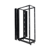 42U Adjustable 4-Post Open Frame Server Racks with Vertical Cable Manager