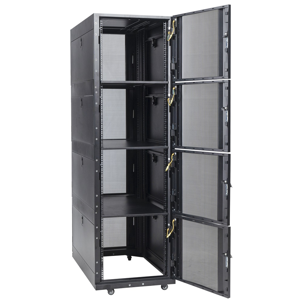 42U Colo Server Rack 600mm X 1000mm Deep Enclosure Divided into Four Compartment 1500KG Loading Capacity (T-CS6142-4)